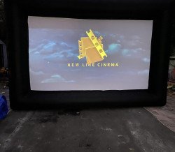 Inflatable Movie screen with projector