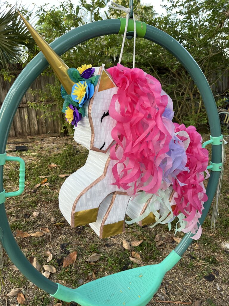 Unicorn party rentals piñata